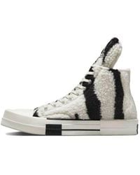 Converse - Rick Owens X Drkshdw Turbodrk Chuck 70 High 'Zebra' - Lyst