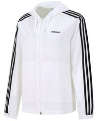 adidas - (Wmns) Neo Training Sports Stripe Loose Hooded Jacket - Lyst