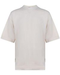 adidas - Y-3 Ss21 Rear Logo Printing Round Neck Short Sleeve Creamy T-Shirt - Lyst