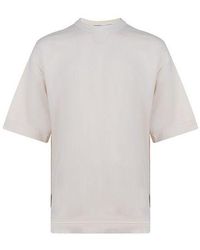 adidas - Y-3 Ss21 Rear Logo Printing Round Neck Short Sleeve Creamy T-Shirt - Lyst