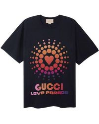 Gucci - Love Parade Cotton T-shirt - Lyst