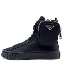 Prada - (Wmns) Wheel Re-Nylon Hight Sneakers With Larger Pouch - Lyst