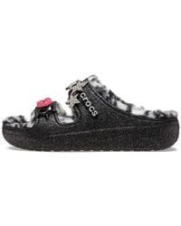 Crocs™ - Classic Cozzzy Disco Glitter Sandals - Lyst