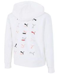 PUMA - (Wmns) Classics Logo Graphics Hoodie - Lyst