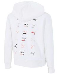 PUMA - (Wmns) Classics Logo Graphics Hoodie - Lyst