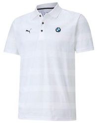 PUMA - X Bmw Motorsport Striped Short Sleeve Polo Shirt - Lyst