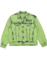 Drew House - Oversized Trucker Jacket 'Painted Lime' - Lyst