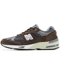 New Balance Brown And Olive Mtl575so Made In England Shoes for Men | Lyst
