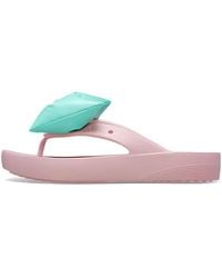 Crocs™ - (Wmns) Classic Platform Bow Flip Flops - Lyst