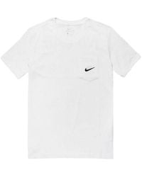 Nike - Pocket Air Logo Solid Color Short Sleeve - Lyst
