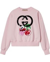 Gucci - (Wmns) Cotton Jersey Sweatshirt With Embroidery - Lyst