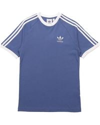 adidas - Originals 3-Stripes Logo Printed Sports Short Sleeve - Lyst
