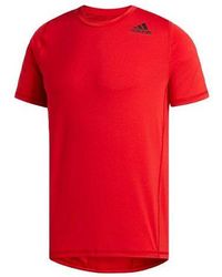 adidas - Training Sports Round Neck Pullover Short Sleeve - Lyst