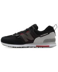 New Balance - 574 Shoes Black/grey/red - Lyst