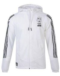 adidas - Neo M Sw Wb Logo Printing Cozy Casual Sports Hooded Jacket - Lyst
