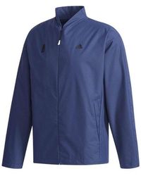 adidas - Logo Printing Solid Color Stand Collar Jacket Autumn - Lyst