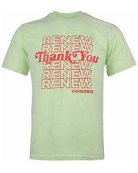 Converse - Renew Alphabet Printing Short Sleeve - Lyst