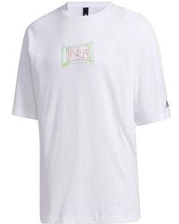 adidas - Printing Pattern Round Neck Short Sleeve - Lyst