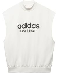 adidas - Basketball Sleeveless Sweatshirt - Lyst