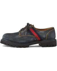 Gucci - Denim Derby Shoes - Lyst