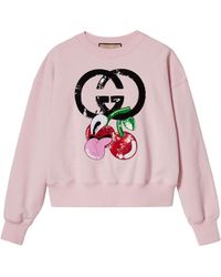 Gucci - (Wmns) Cotton Jersey Sweatshirt With Embroidery - Lyst