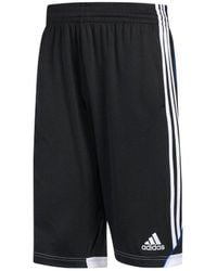 adidas - Sports Side Stripe Basketball Breathable Shorts - Lyst