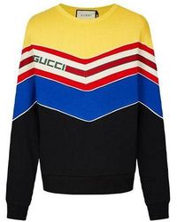 Gucci - Cotton Striped Pullover Long Sleeve - Lyst