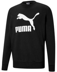 PUMA - Classics Logo Crew Tr Sweater - Lyst