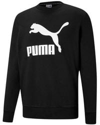 PUMA - Classics Logo Crew Tr Sweater - Lyst