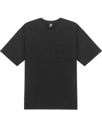 New Balance - Logo Embroidered Pocket Knit Round Neck Short Sleeve Couple Style - Lyst