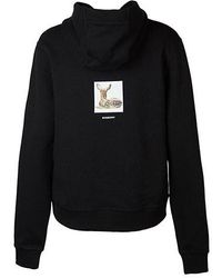 Burberry Gorilla Cotton Hoodie in Black | Lyst