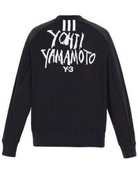 adidas - Y-3 Yohji Yamamoto Back Logo Print Sweatshirt - Lyst