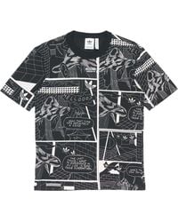 adidas - Originals Graphic Tee Printing Sports Round Neck Short Sleeve - Lyst