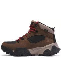 Timberland - Motion Scramble Mid Lace-Up Waterproof Hikers 'Dark Nubuck' - Lyst