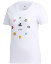 adidas - (Wmns) Pokemon Short Sleeve Top - Lyst