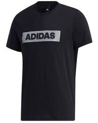 adidas - M Gfx T Lng Box Logo Printing Sports Round Neck Short Sleeve - Lyst