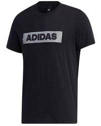 adidas - M Gfx T Lng Box Logo Printing Sports Round Neck Short Sleeve - Lyst