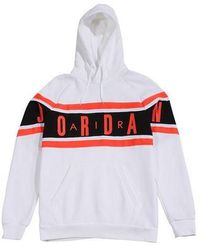 Nike - Air Logo Printing Fleece Pullover - Lyst