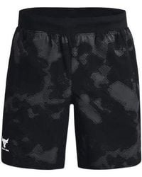 Under Armour - Project Rock Woven Camo Printed Shorts - Lyst