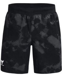 Under Armour - Project Rock Woven Camo Printed Shorts - Lyst