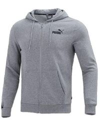 PUMA - Training Woven Windproof Casual Hooded Jacket Gray - Lyst