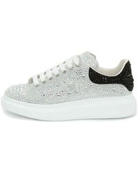 McQueen - Crystal-Embellished Oversized Sneakers 604223Whce49329 - Lyst