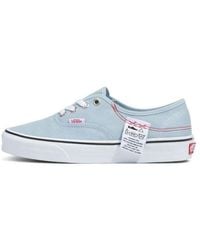 Vans - Authentic Washed Patch Low Top Casual Canvas Skate Shoes - Lyst