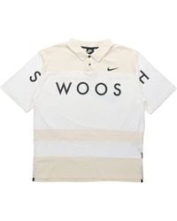 Nike - Sportswear Swoosh Logo Printing Contrasting Colors Loose Polo Shirt - Lyst