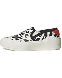 adidas - (Wmns) By Stella Mccartney Court Slip-On Shoes 'Off Burnt Cayenne' - Lyst