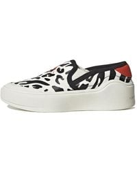 adidas - (Wmns) By Stella Mccartney Court Slip-On Shoes 'Off Burnt Cayenne' - Lyst