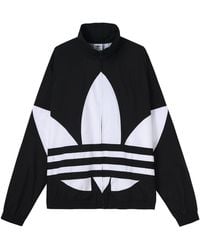 adidas - Originals Big Trefoil Track Top Night Marine Logo - Lyst