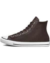 Converse - Chuck Taylor All Star Tumbled Leather High 'Velvet' - Lyst