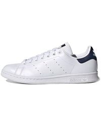 adidas - Stan Smith 'white Collegiate Navy' - Lyst