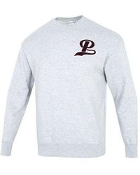 PUMA - Team Crew Logo Sweatshirt Burgumdy' - Lyst